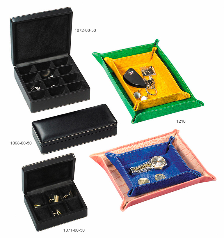 Vallet Tray Collection and Cuff-Links Boxes